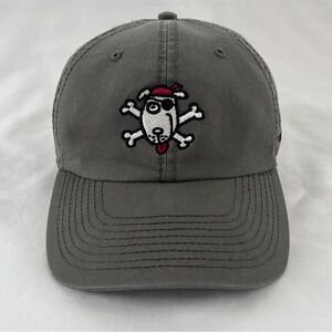 Outer Banks Hat Pooch Pirate Gray Baseball Cap Adjustable